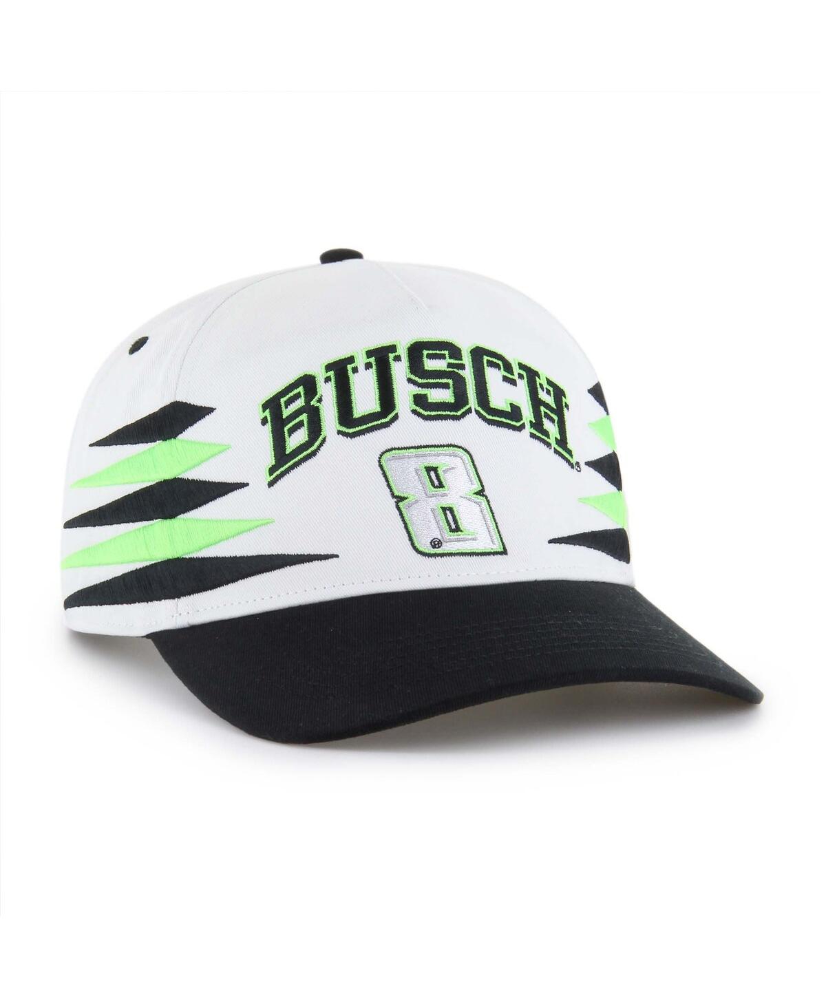 47 Brand Men's White Kyle Busch Diamond Cut Hitch Adjustable Hat In White