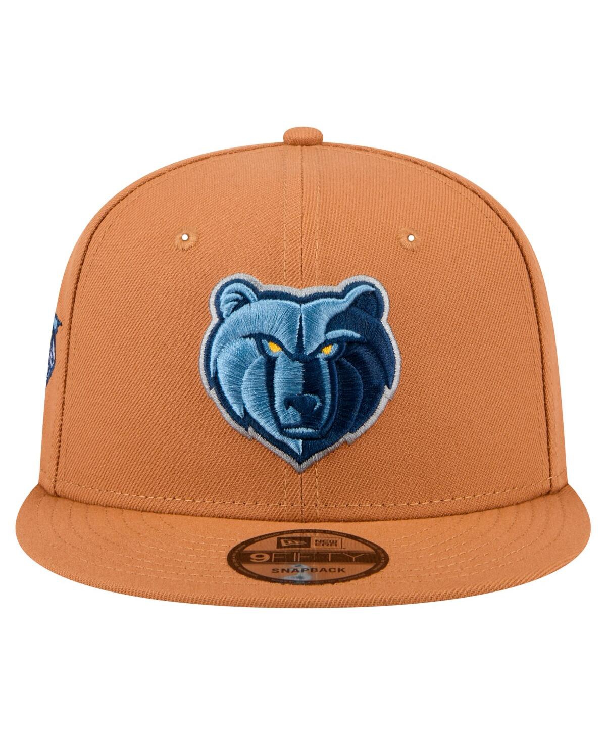 New Era Men's Tan Memphis Grizzlies Color Pack 9fifty Snapback Hat In Tan