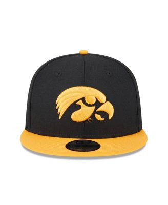Men's Black Iowa Hawkeyes Two-Tone 9FIFTY Snapback Hat