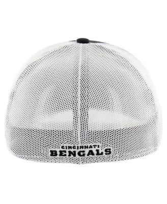 Men's Black/White Cincinnati Bengals Thrash Trophy Flex Hat