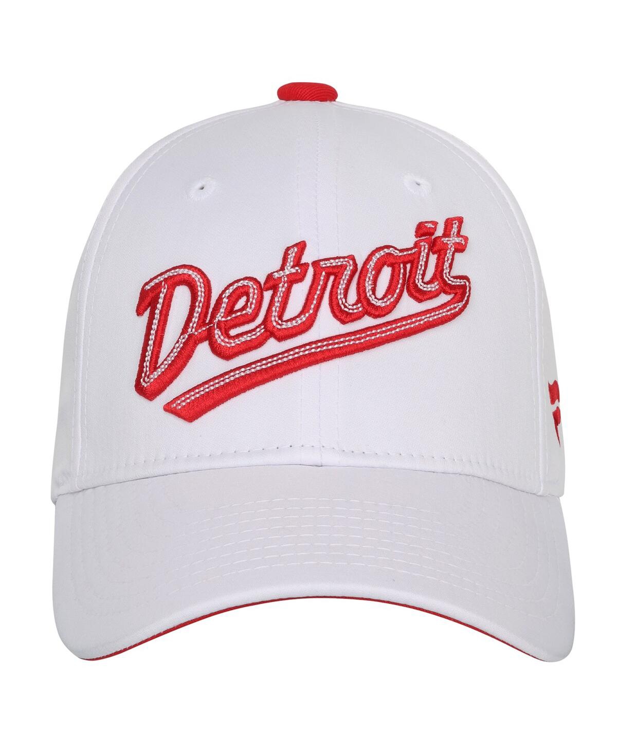 FANATICS BIG BOYS AND GIRLS WHITE DETROIT RED WINGS 2025 NHL STADIUM SERIES TEAM ADJUSTABLE HAT 