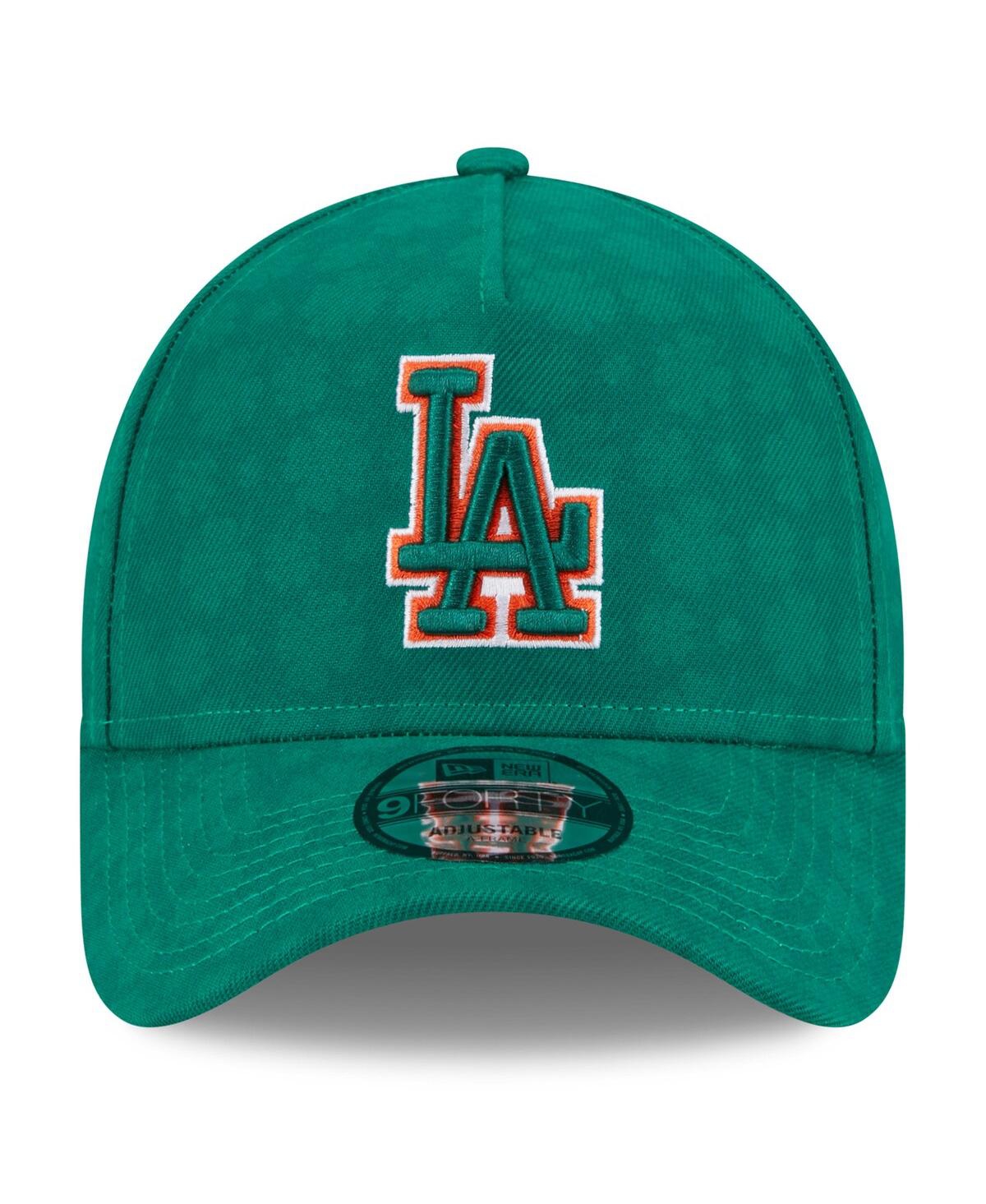 New Era Men's Kelly Green Los Angeles Dodgers St. Patrick's Day A-frame 9forty Adjustable Hat In Kelly Green
