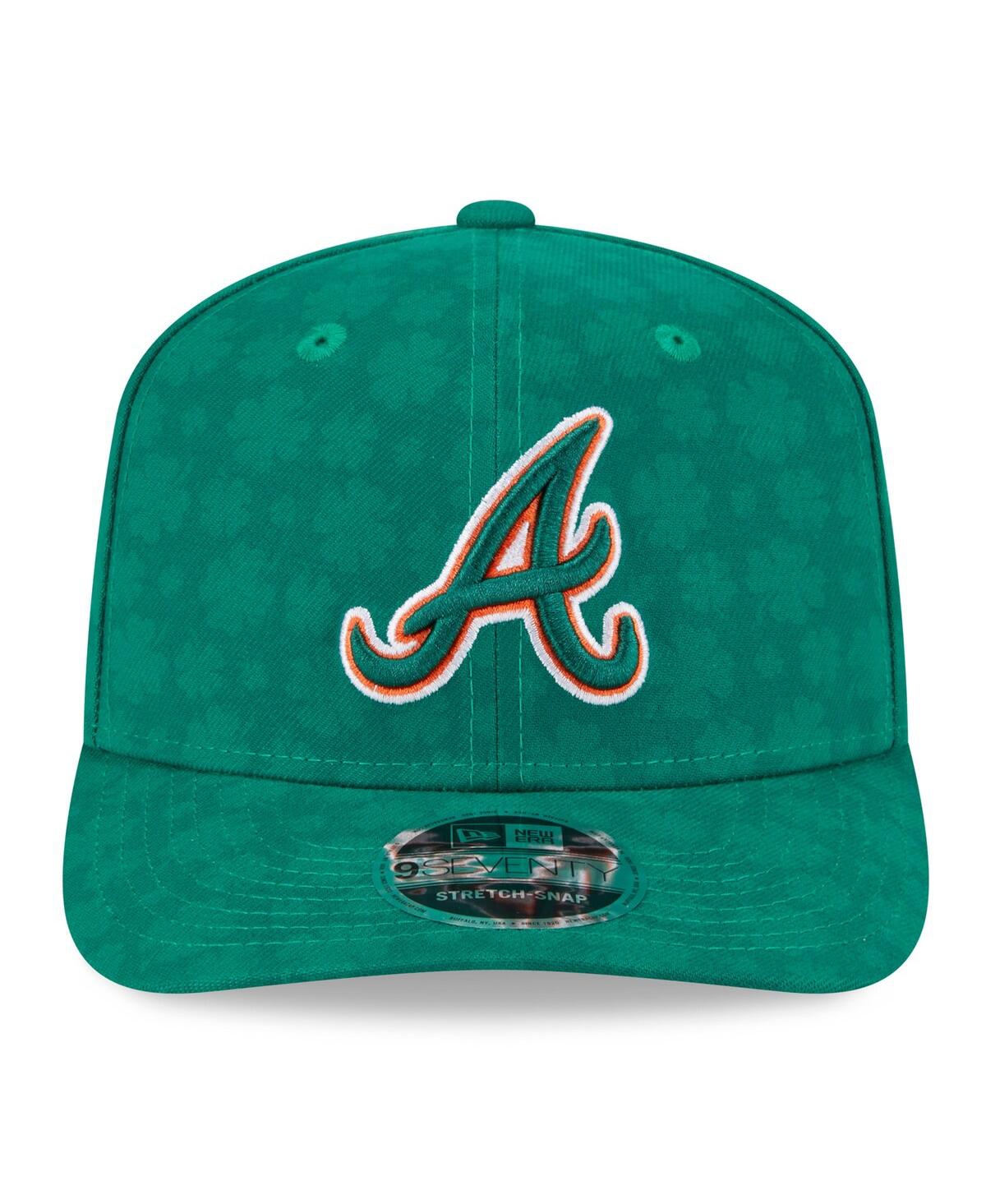 New Era Men's Kelly Green Atlanta Braves St. Patrick's Day 9seventy Adjustable Hat In Kelly Green