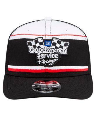 Men's Black/White Dale Earnhardt Good wrench Service 9SEVENTY Stretch-Snap Hat