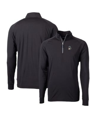 Cutter & Buck - Men's Black Michigan State Spartans Adapt Eco Knit Stretch Quarter-Zip Pullover Top