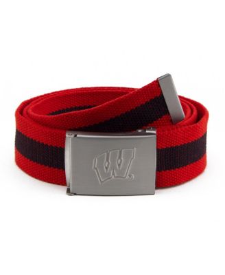 Eagles Wings - Men's Wisconsin Badgers Fabric Belt