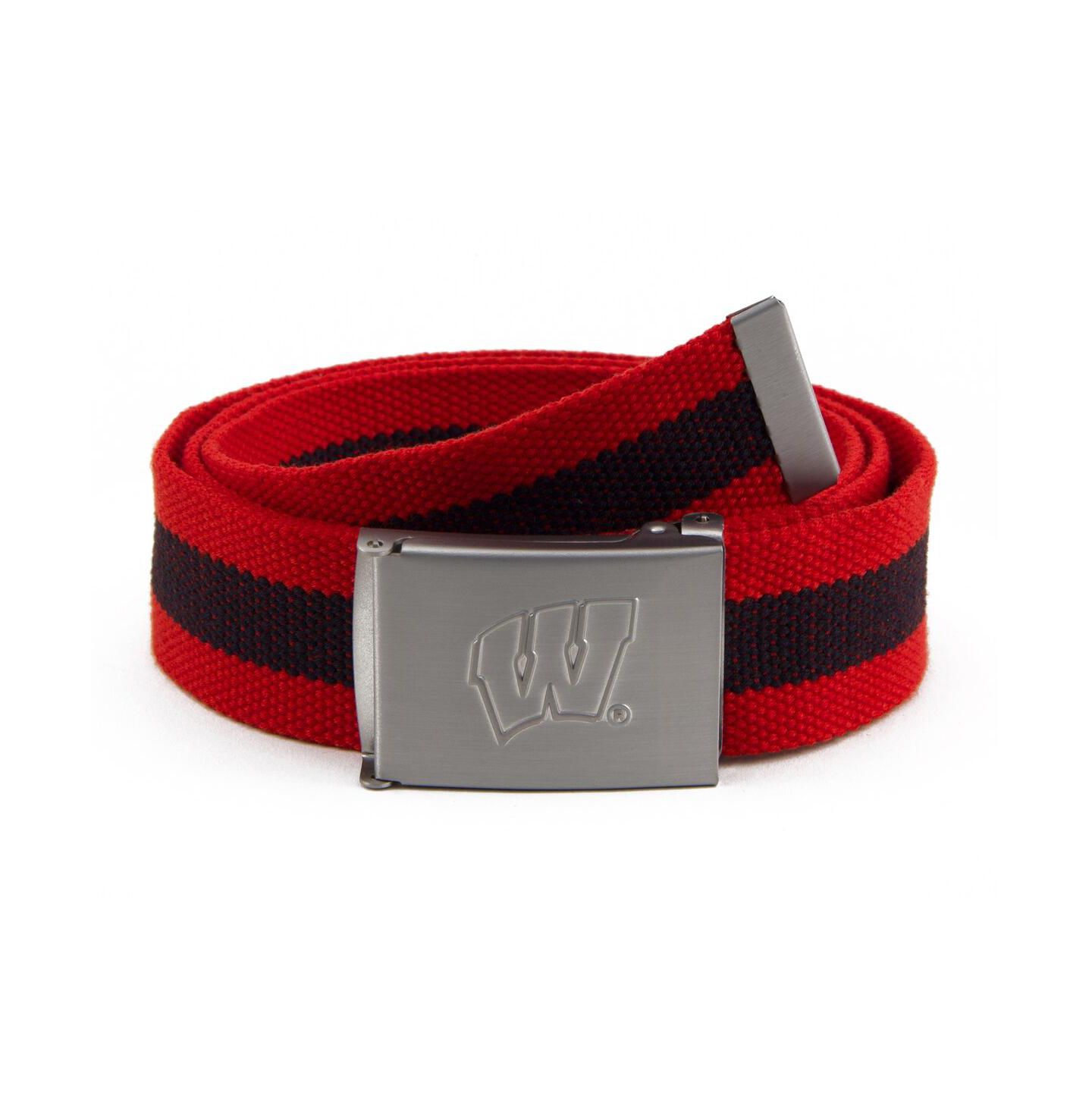Мужской ремень Eagles Wings Wisconsin Badgers Fabric Belt — фото 1