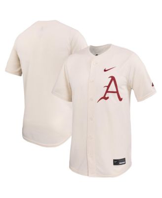 Nike - Men's Natural Arkansas Razorbacks Limited Baseball Jersey
