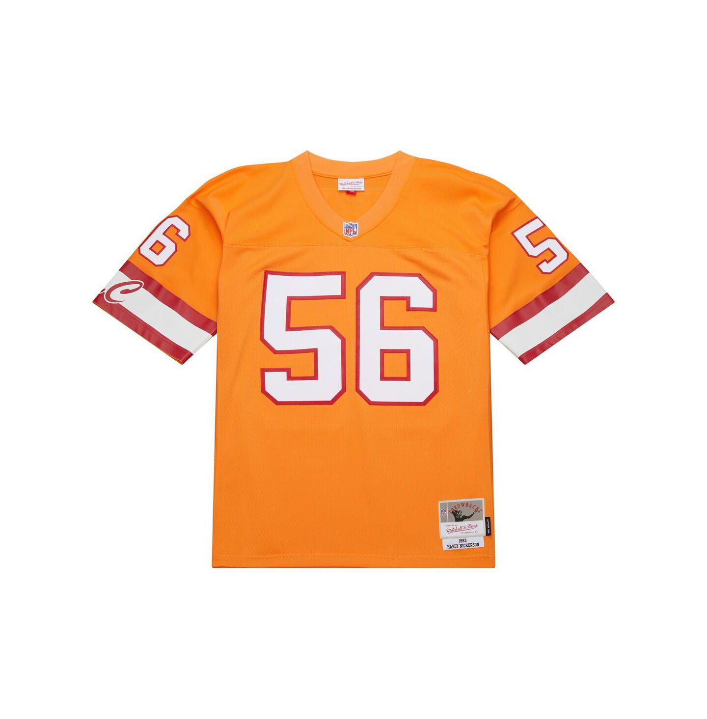 Мужской топ Mitchell & Ness Hardy Nickerson Orange Tampa Bay Buccaneers 1993 Legacy Replica Jersey — фото 1