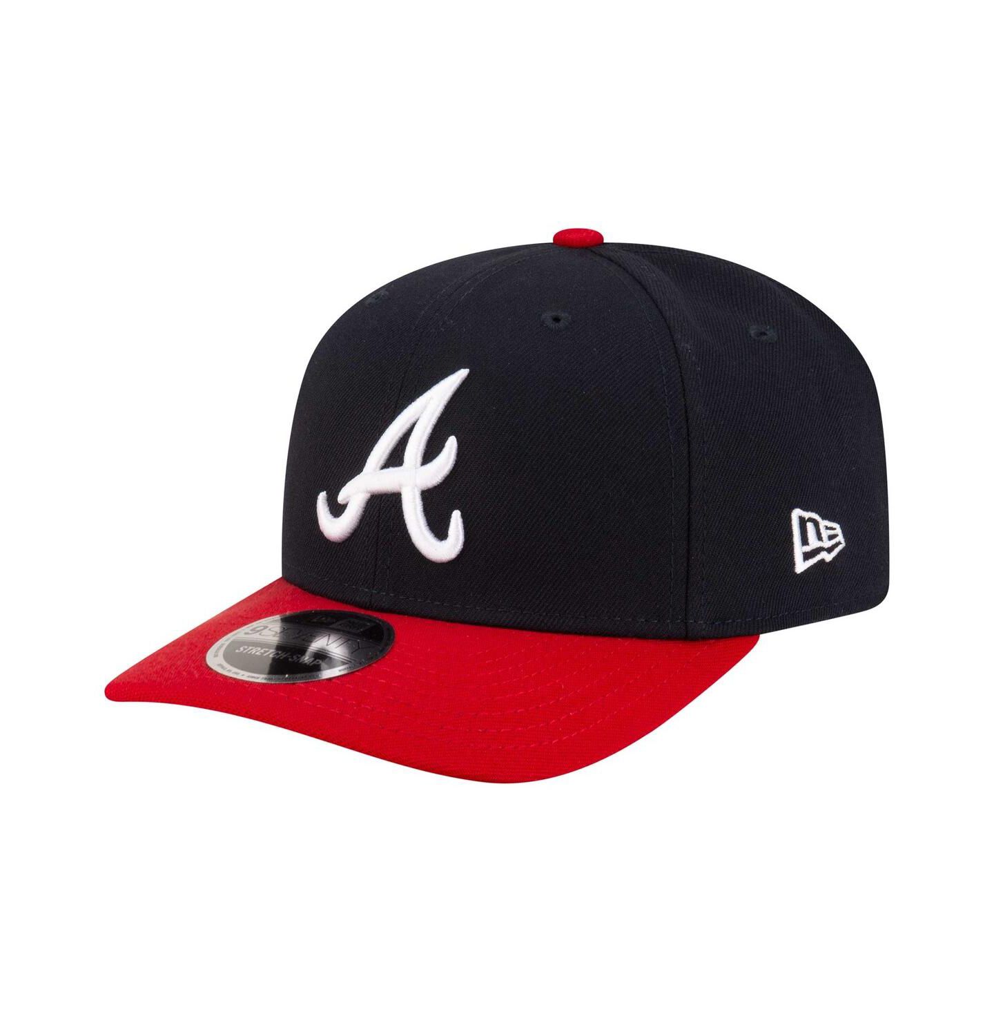 Мужская кепка New Era Navy Atlanta Braves Player Replica 9SEVENTY Adjustable Hat — фото 1