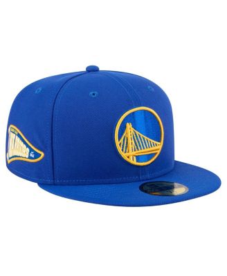New Era - Men's Royal Golden State Warriors Throwback Pennant 59FIFTY Fitted Hat