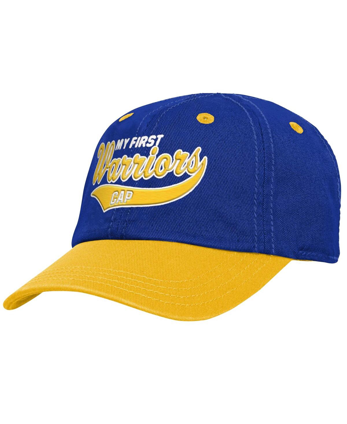 Outerstuff Baby Boys And Girls Blue Golden State Warriors My First Tail Sweep Slouch Flex Hat In Blue