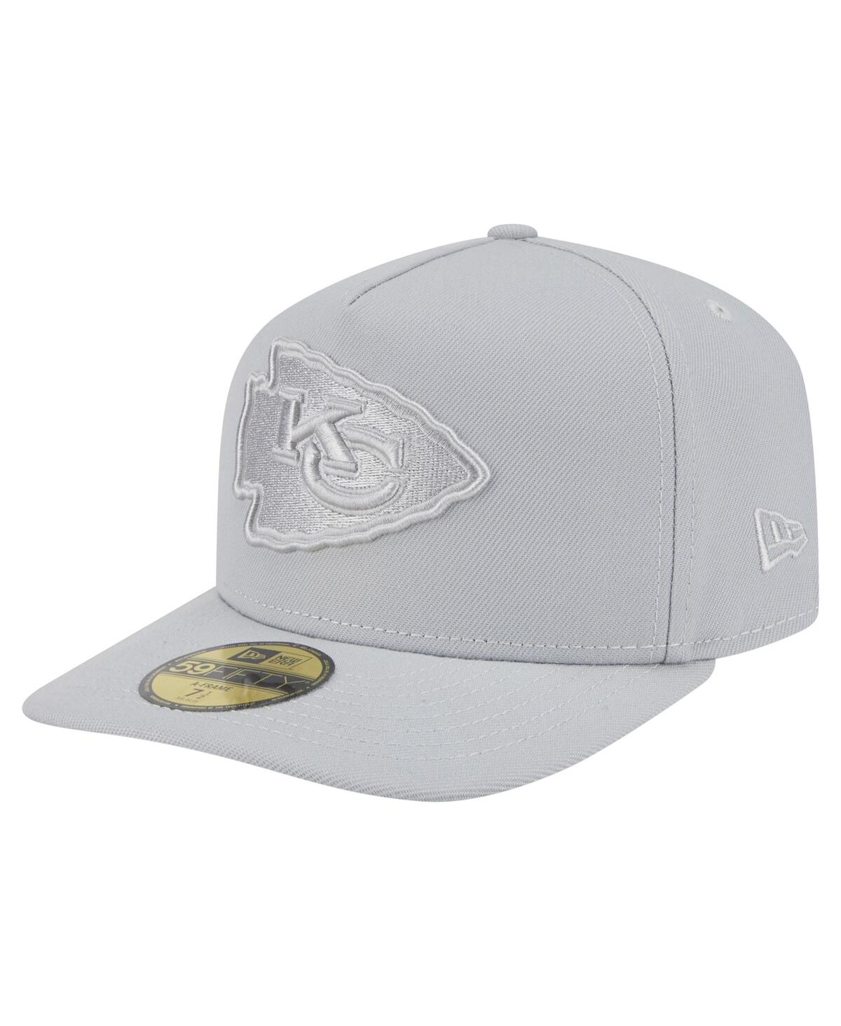 Shop New Era Men's Gray Kansas City Chiefs Color Pack 59fifty Fitted Hat