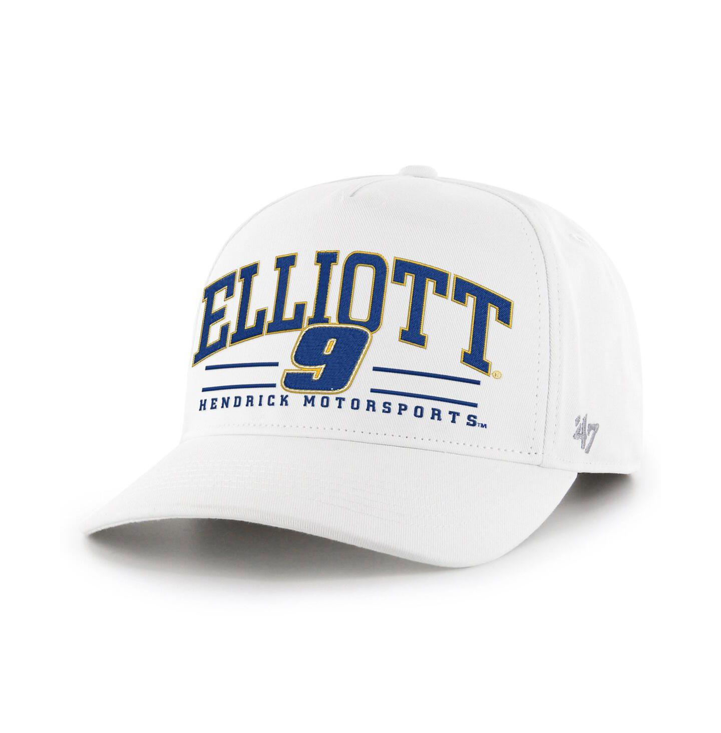 Мужская кепка '47 Brand White Chase Elliott Roscoe Hitch Adjustable Hat — фото 1