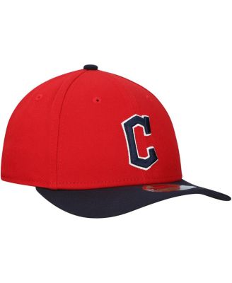 Men's Red/Black Cleveland Guardians Replica 9FORTY Adjustable Hat