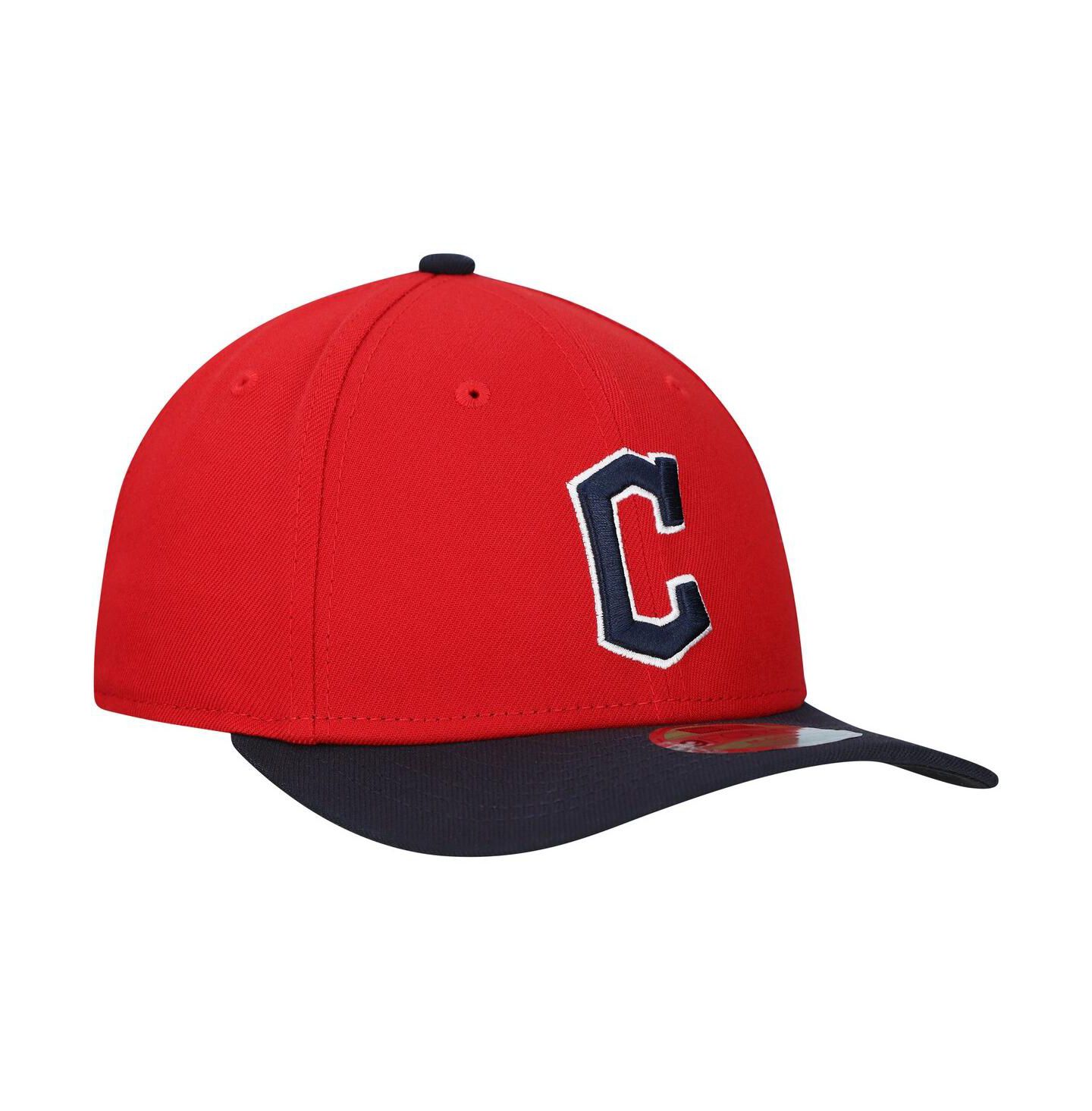 Мужская кепка New Era Red/Black Cleveland Guardians Replica 9FORTY Adjustable Hat — фото 4