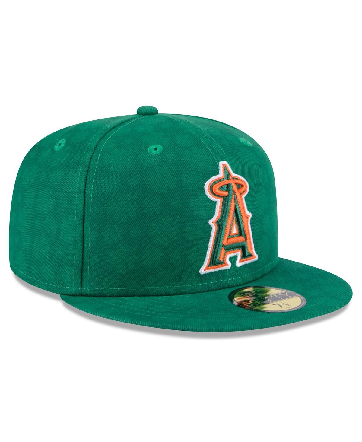 Shop New Era Men's Kelly Green Los Angeles Angels St. Patrick's Day 59fifty Fitted Hat