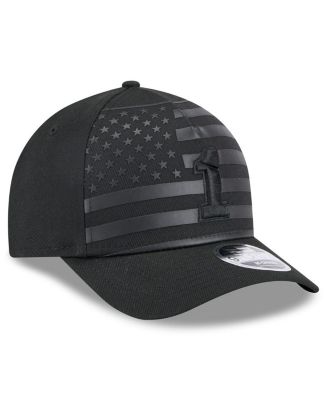 Men's Black Ross Chastain American Flag 9FORTY M-Crown A-Frame Adjustable Hat