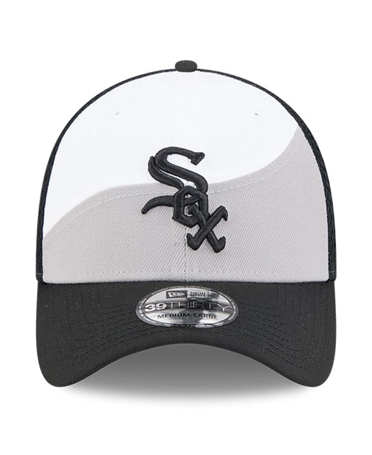 New Era Men's Gray/black Chicago White Sox 2025 Spring Training 39thirty Flex Hat In Gray,black