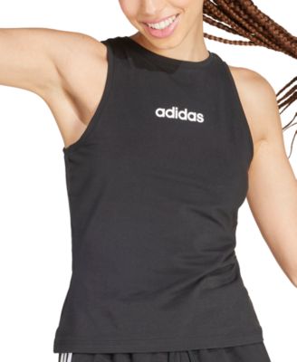 adidas - Women's Essentials Linear Slim-Fit Tank Top