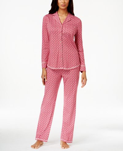Lucky Brand Long-Sleeve Pajama Set - Bras, Panties & Shapewear - Women ...