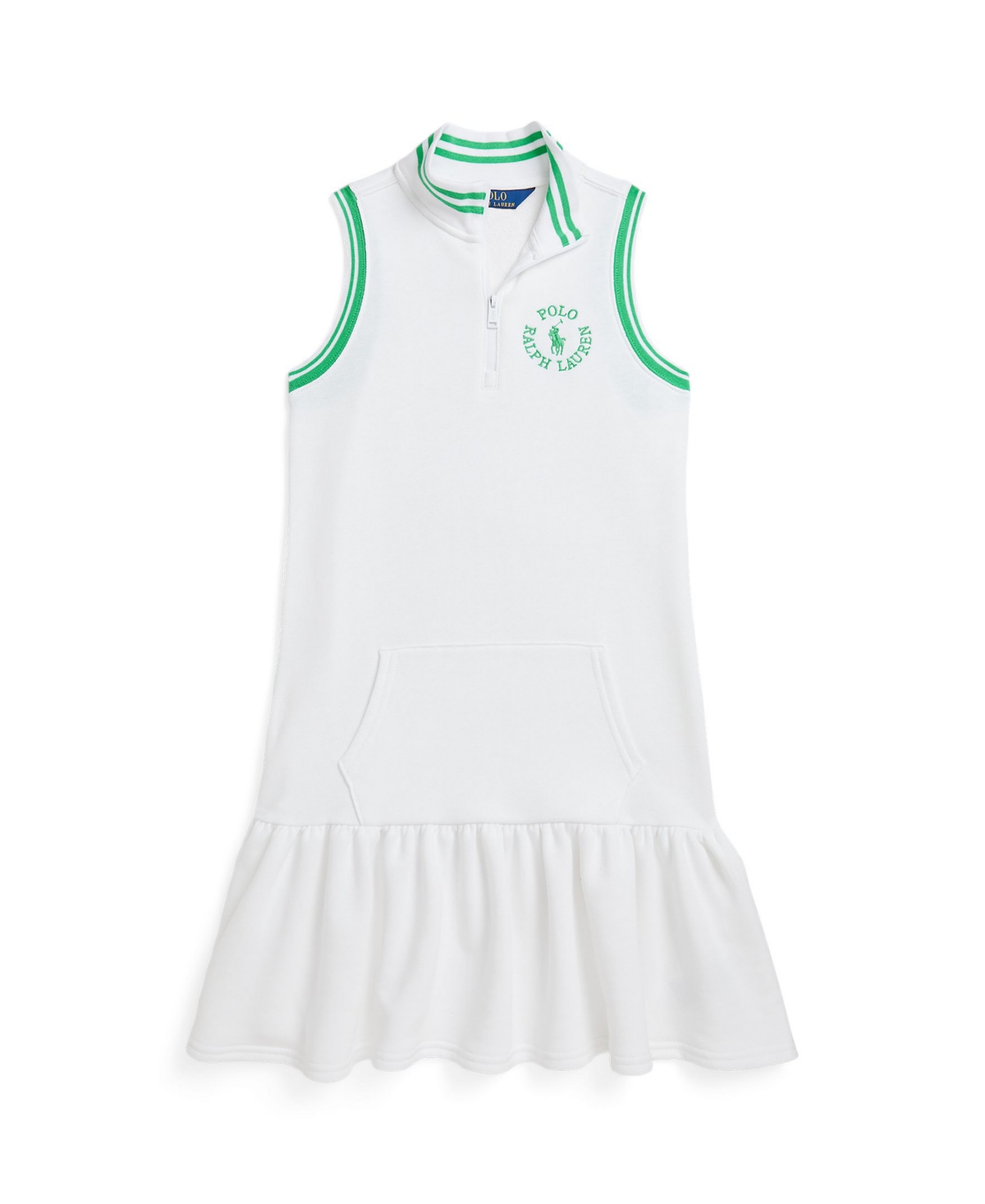 Polo Ralph Lauren Big Pony Logo Terry Dress In White