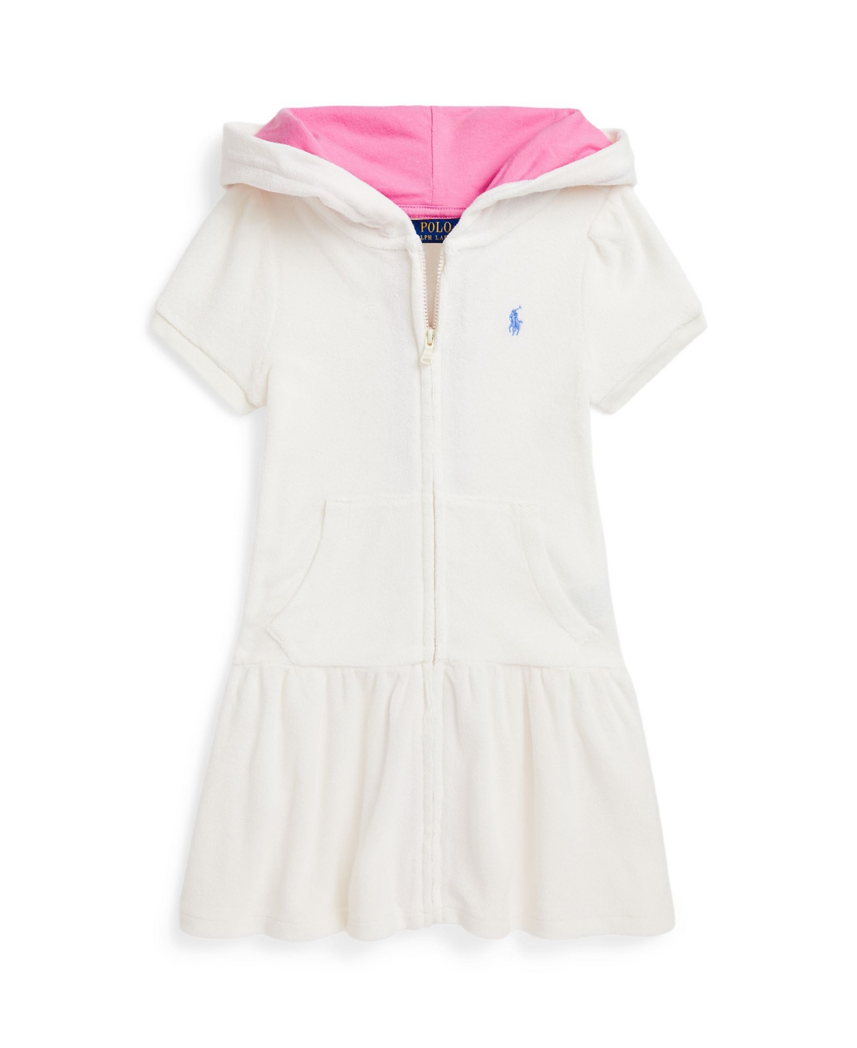 Polo Ralph Lauren Hooded Terry Cover-up In White