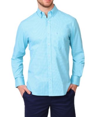 Men's Signature Micro Gingham Long Sleeve Shirt
