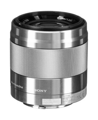 E 50mm f/1.8 OSS Lens for Sony E, Silver