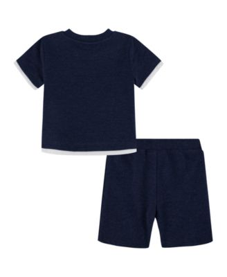 Baby Boys 2-Piece French Terry Top and Shorts Set