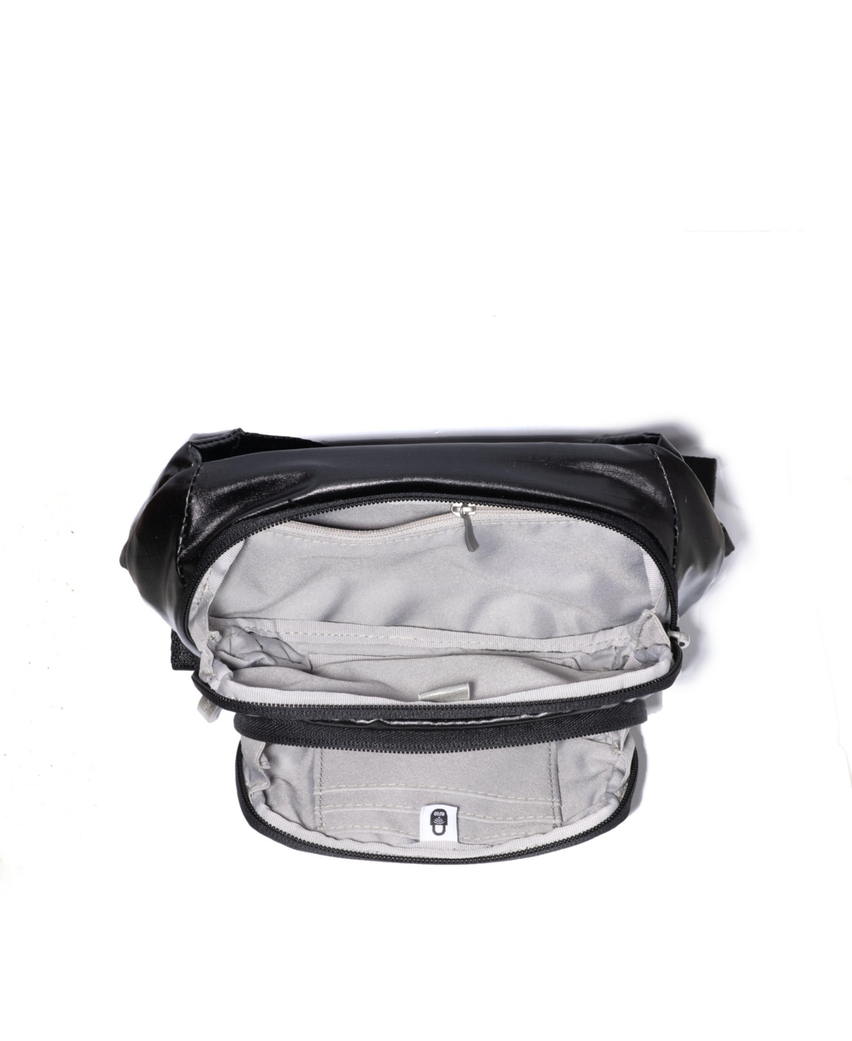 Baggallini On The Go Waist Pack Belt Bag In Black Gloss Ripstop