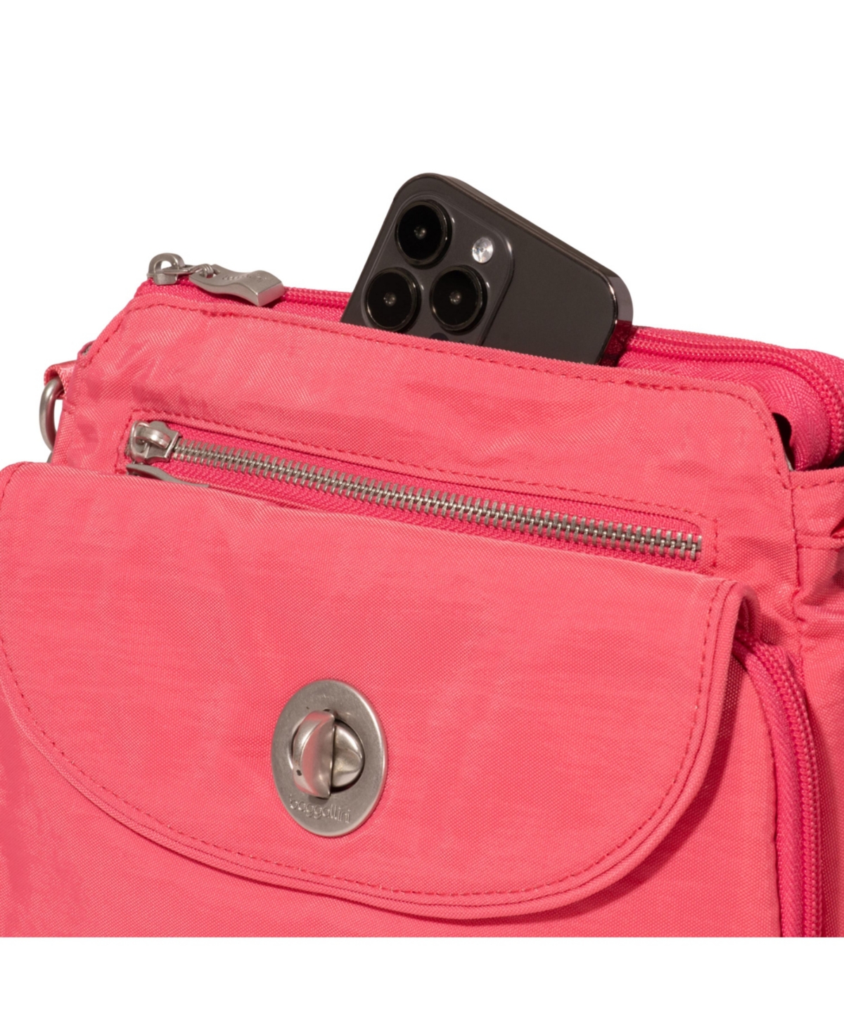 Baggallini Calais Medium Crossbody Bag In Flamingo