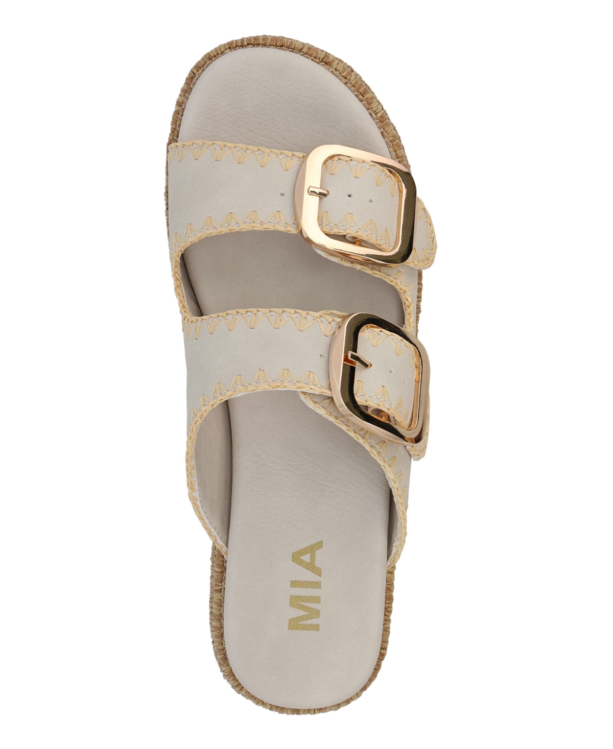 Mia Women's Mieko Flatform Slip-on Slide Sandals In Seashell