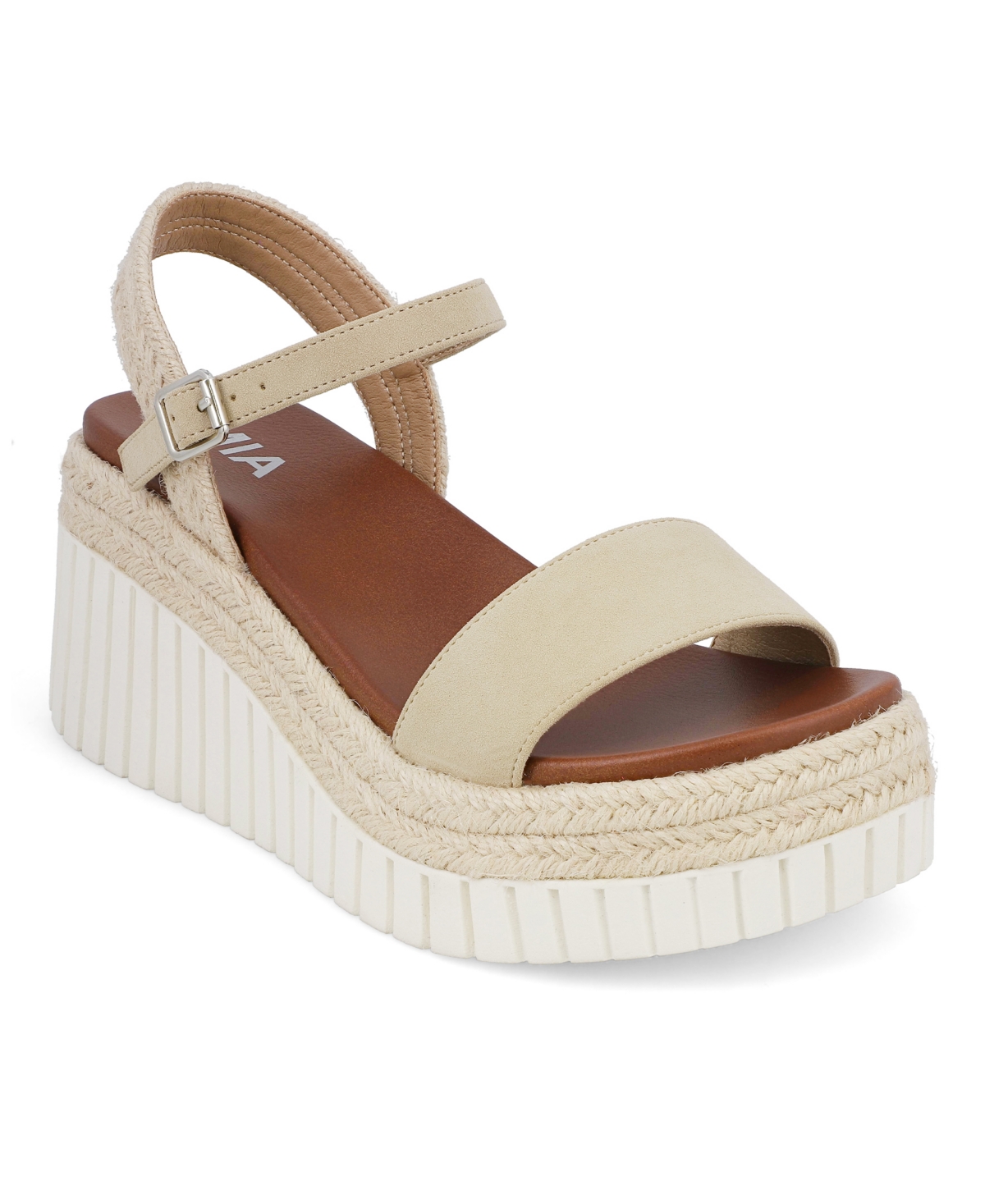Women's Yanis Round Toe Wedge Sandals - Sand