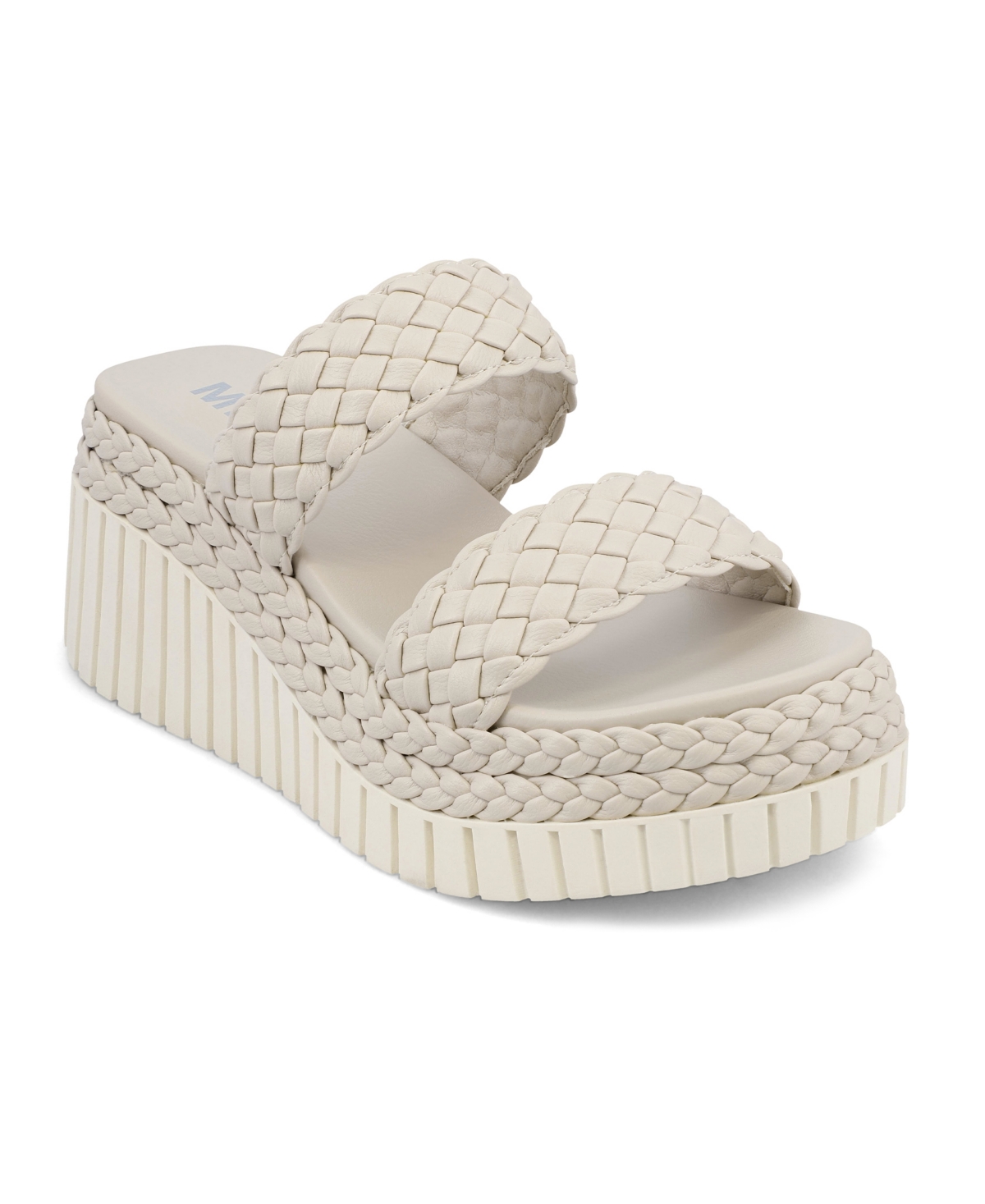 Mia Yoshi Platform Wedge Sandal In Ecru