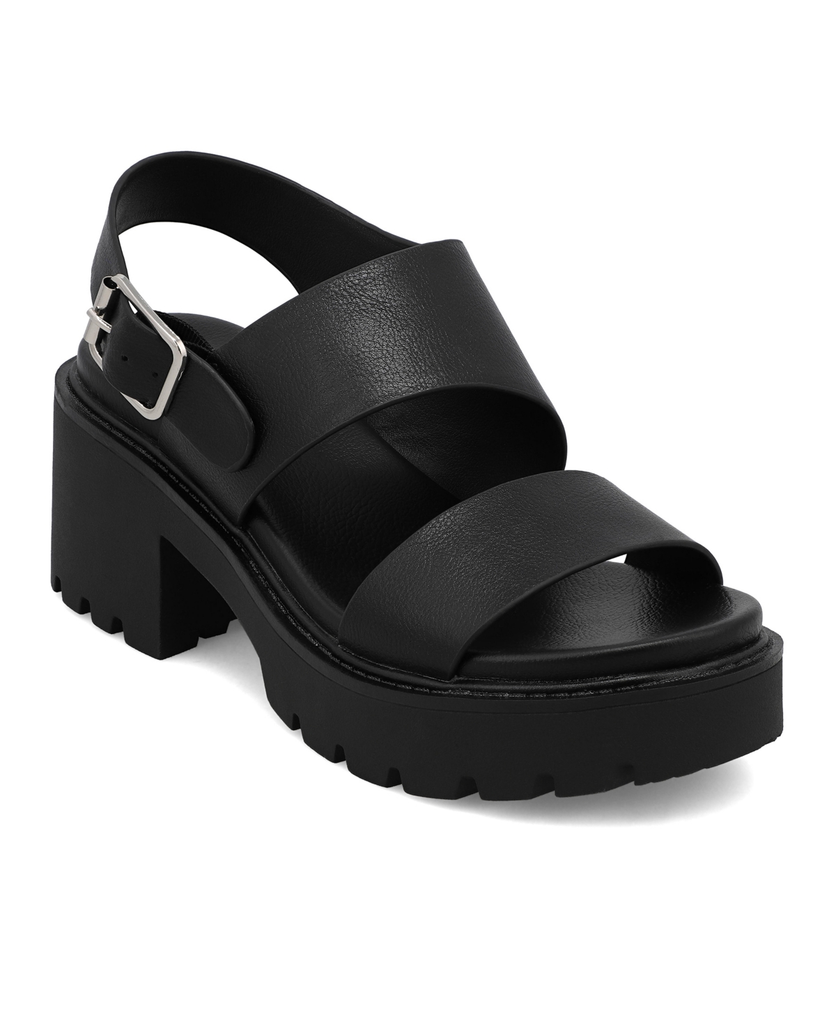 Mia Sheska Slingback Platform Sandal In Black