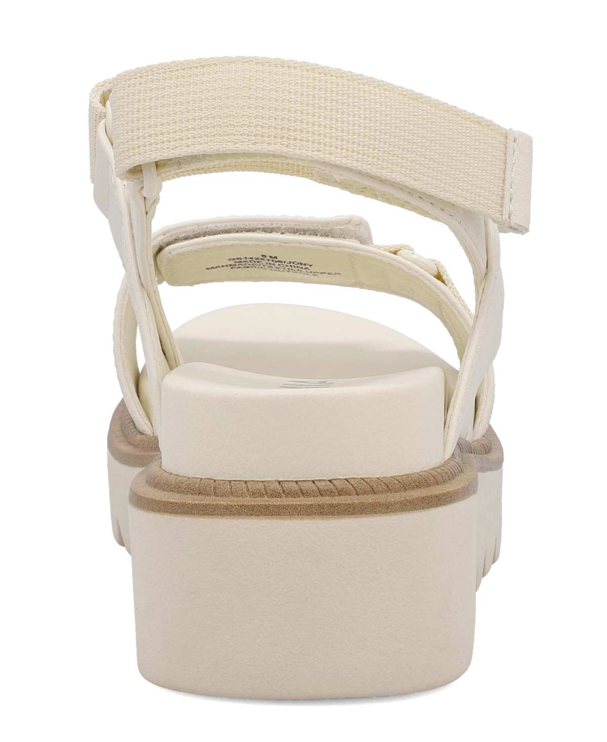 Mia Women's Jony Platform Round Toe Sandals In Bone