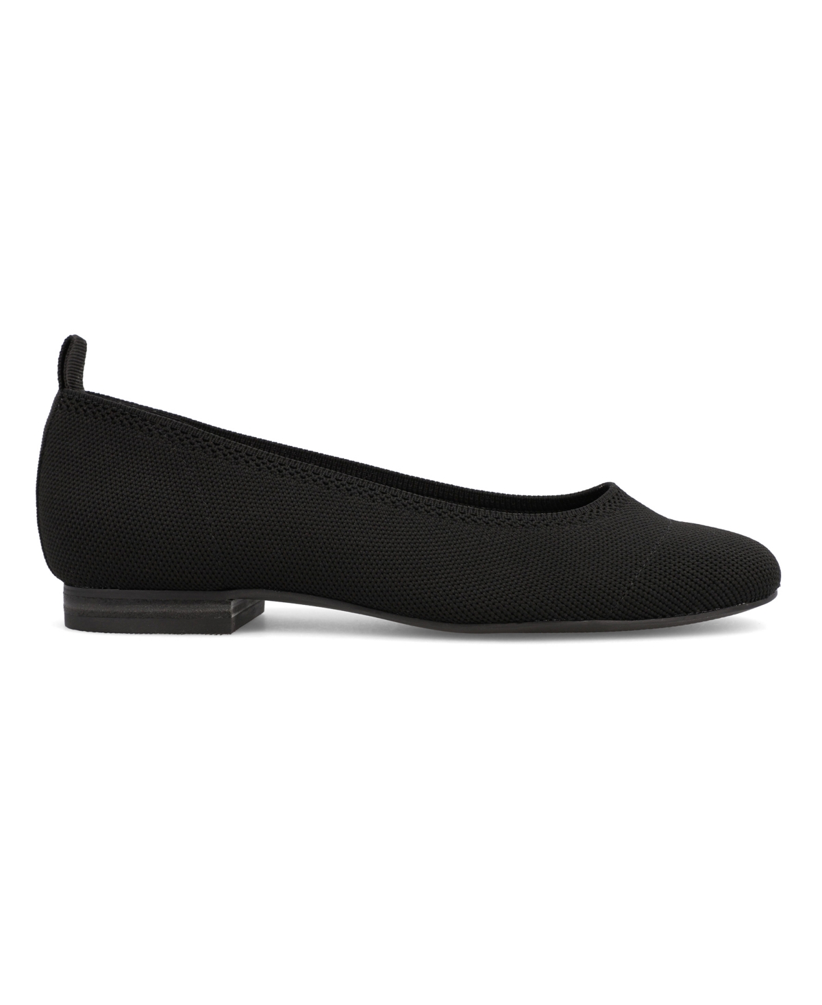 Mia Women's Rasia Ballet Knit Round Toe Flats In Black