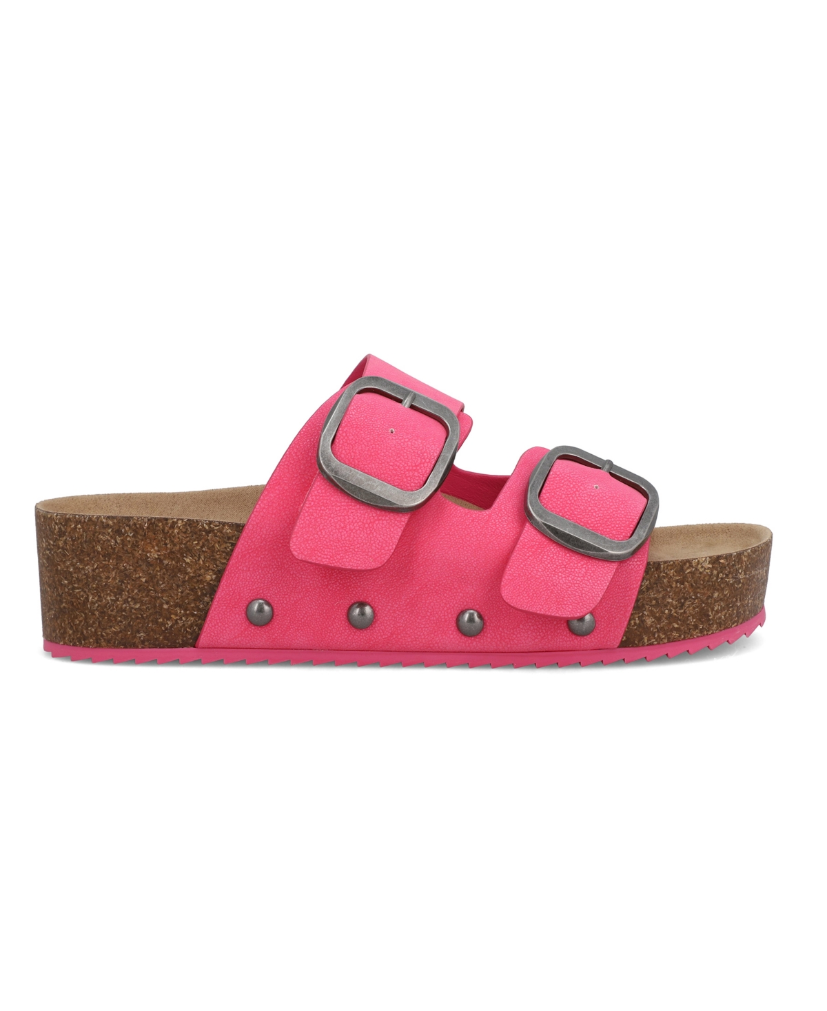 Shop Mia Women's Qianna Platform Slip-on Slide Sandals In Hot Pink