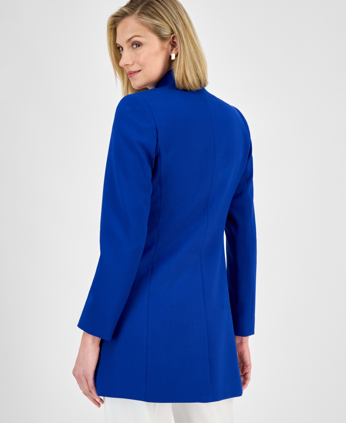 Tahari Asl Twill Topper In Cobalt