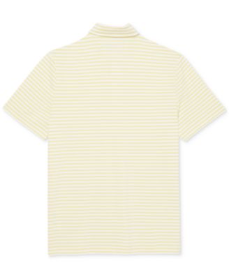 Men's Short Sleeve Striped Performance Polo Shirt