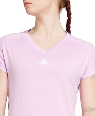 Women's Training Moisture-Wicking Logo V-Neck T-Shirt