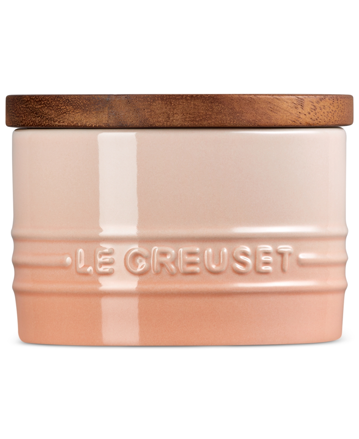 Le Creuset Signature Stoneware 7-ounce Storage Canister In Peche