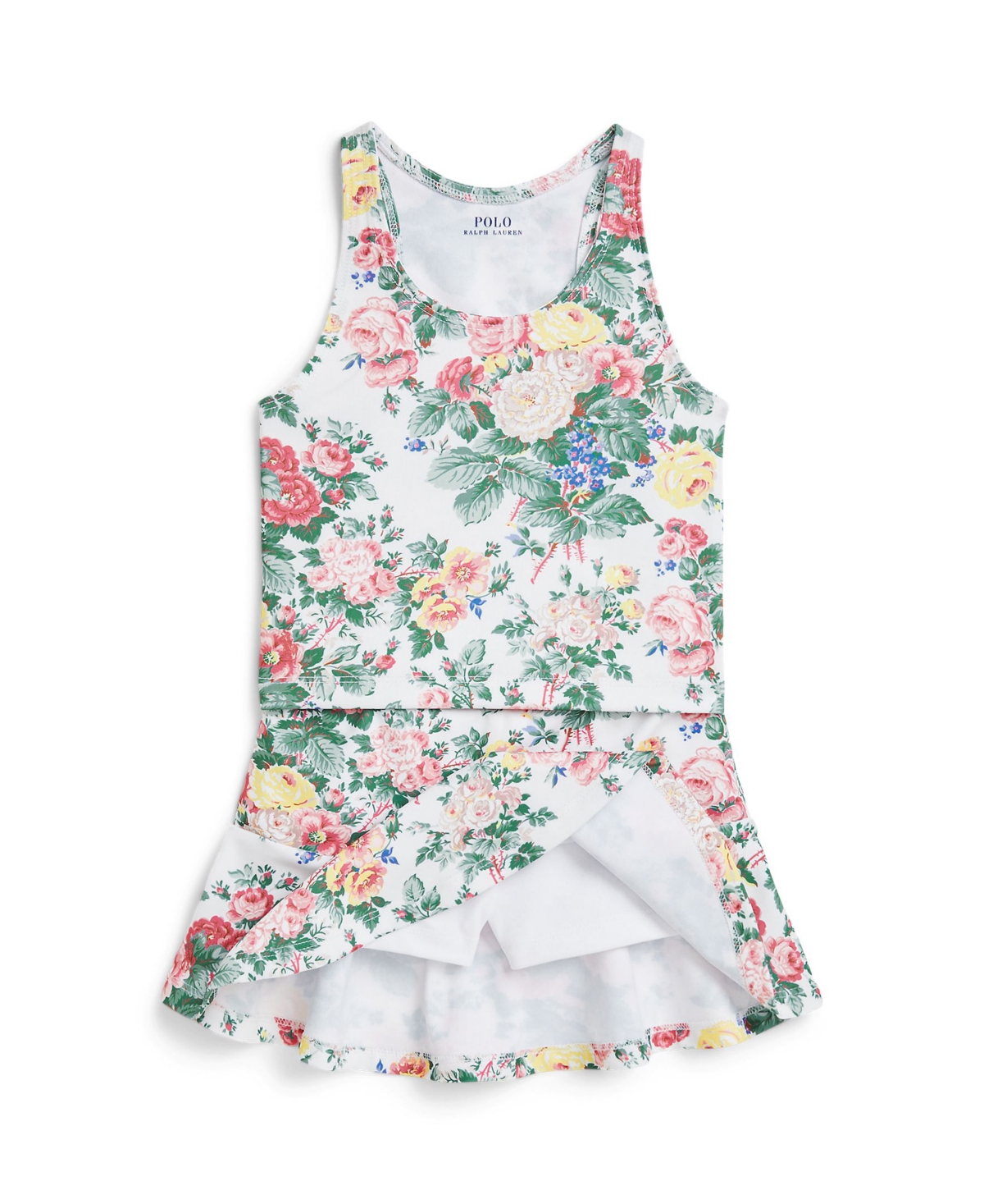 Polo Ralph Lauren Toddler And Little Girls 2-piece Performance Jersey Top And Skort Set In Assorted