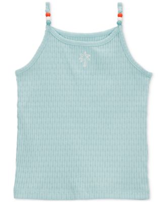 Carter's - Toddler Girls Floral Ribbed Tank Top