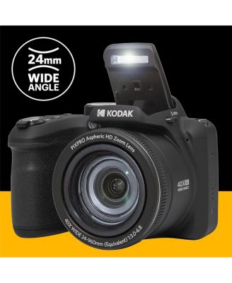 KODAK PIXPRO AZ405-BK 20MP Digital Camera 40X Optical Zoom 24mm Wide Angle Lens Optical Image Stabilization 1080P Full HD Video 3" LCD Vlogging