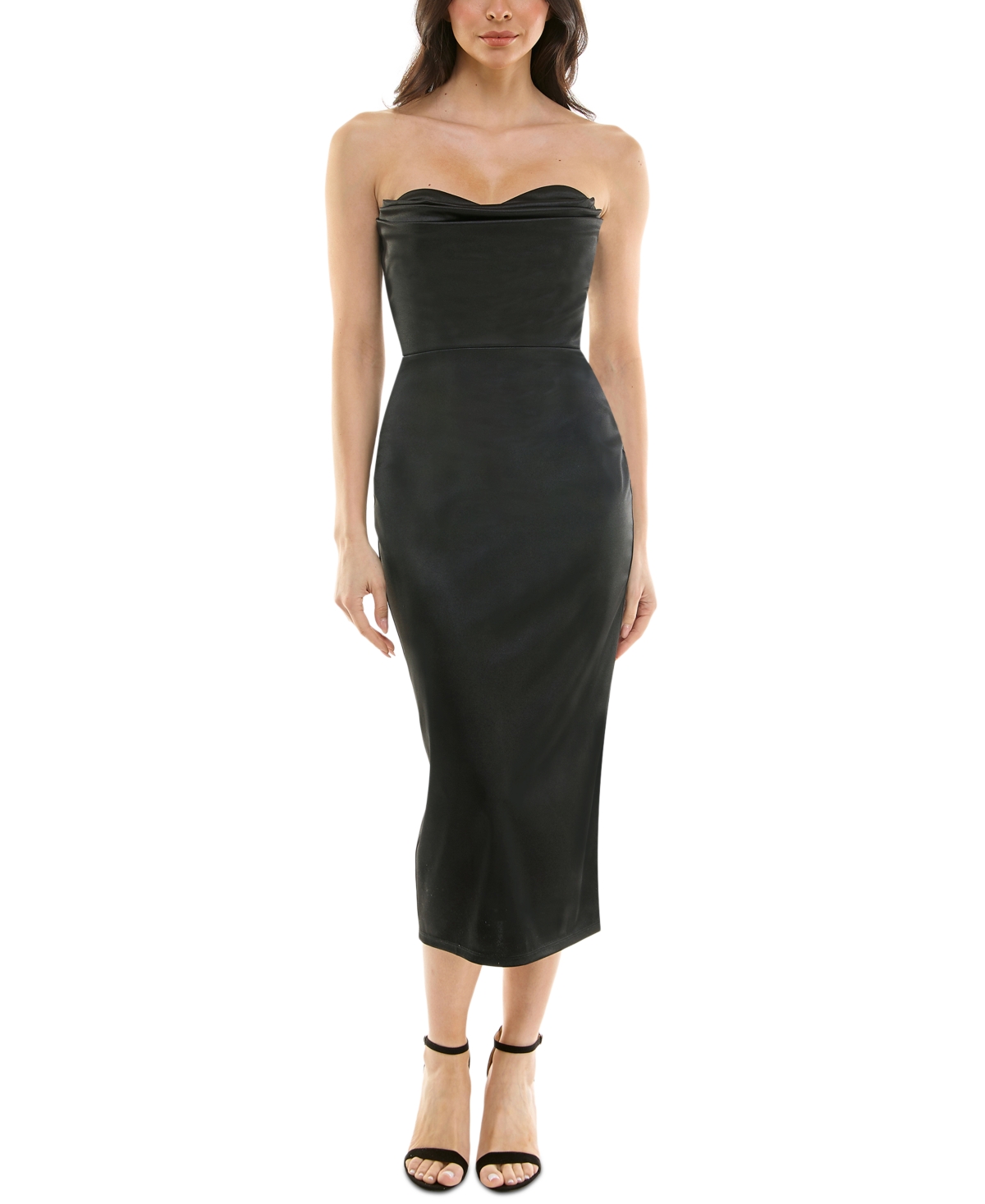 KATIA RAE WOMEN'S STRAPLESS MIDI PARTY DRESS 