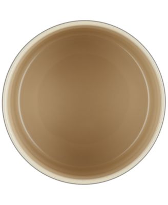 Stoneware Signature Canister with Wood Lid, 1.2-Qt.