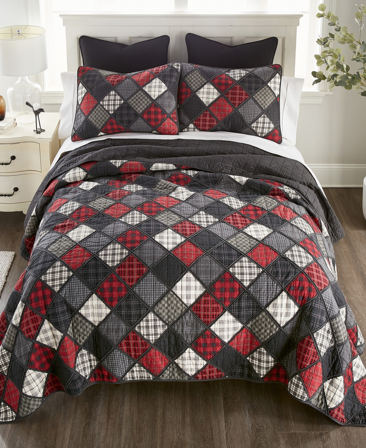 Donna Sharp Lumberjack Rustic 3-pc. Quilt Set, King In Multi