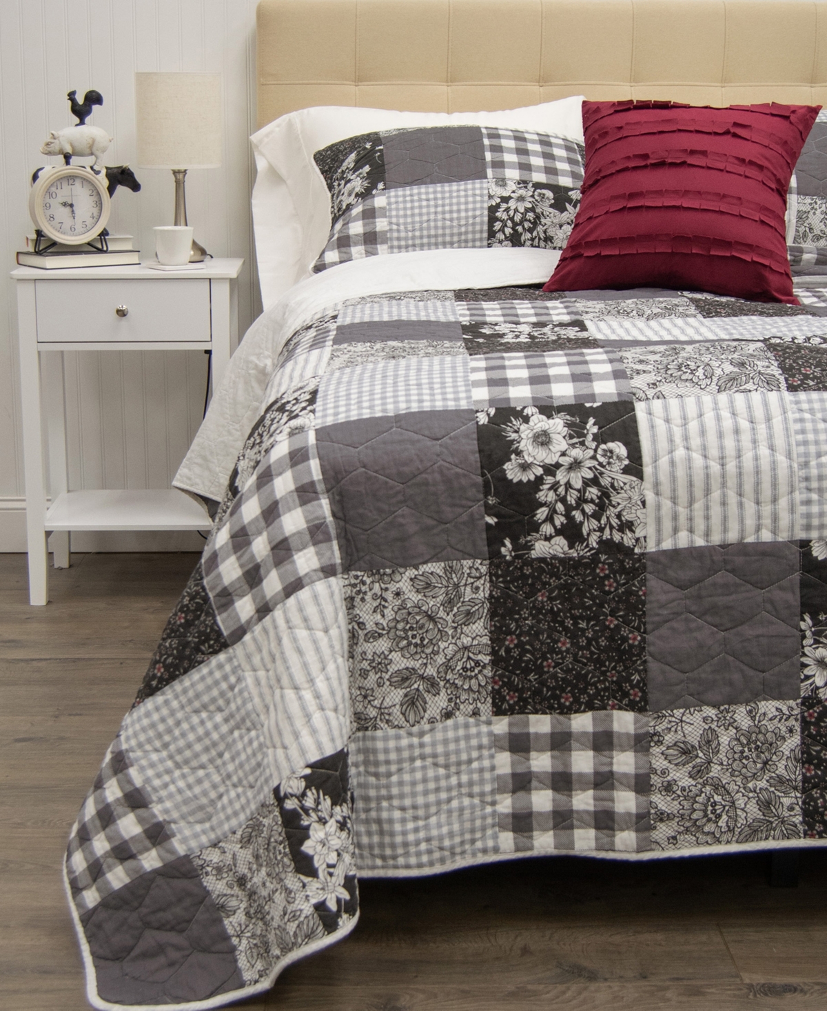 Donna Sharp Indiana Farmhouse 3-pc. Quilt Set, King In Multi